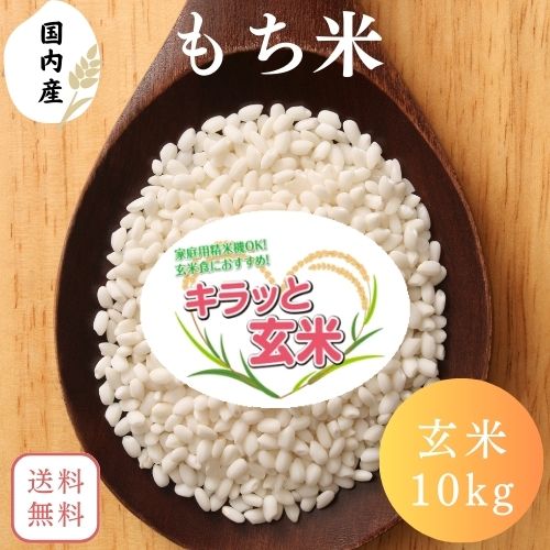 玄米 もち米 10kg (10kg×1袋)  キラッと玄米 国内産100％